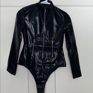 Leather body suite